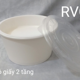 Tô Giấy 2 Tầng Cao Cấp Đựng Hủ Tiếu Bánh Canh 
