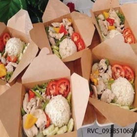 Hộp Giấy Kraft Thân Thiện Với Môi Trường Đựng Thực Phẩm