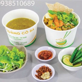 Tô Giấy 600ml Đựng Hủ Tiếu Có Nắp