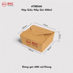 Hộp giấy vuông nắp khóa chéo TB500