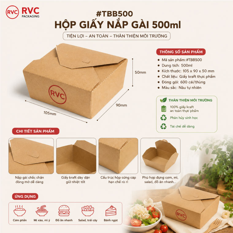 hộp giấy vuông nắp khóa chéo