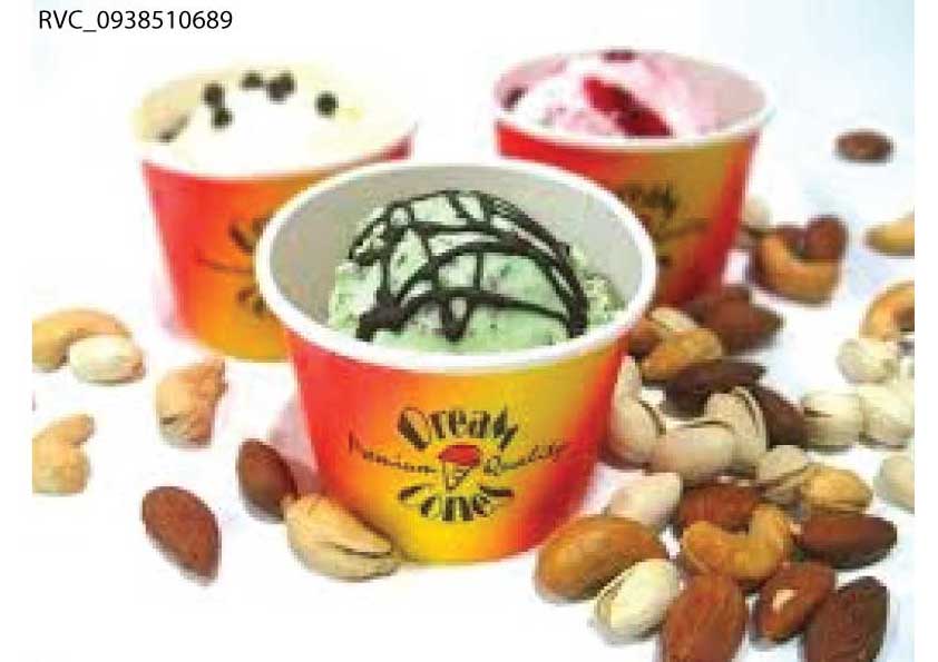 tô giấy đựng kem khối