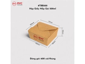 Hộp giấy vuông nắp khóa chéo TB500